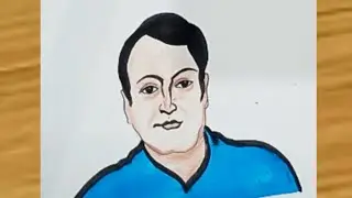Рисунок Джея Шанкара Прасада / Как нарисовать эскиз Джея Шанкара Прасада / Джей Шанкар Прасад Ка ...