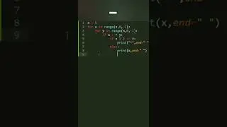 #49 Python Pattern program #shorts #python #pattern #pythonprogramming