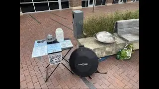 Handpan Dan is live! Busking at Naftzger Park! 🌳🛸🎶 #handpan #busking #wichita #handpandan