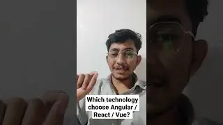 which technology choose for career Angular vs React vs Vue? #Shorts