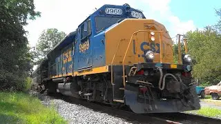 CSX W003 Geometry Train on the Old Main Line