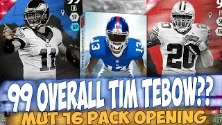 MUT 16 PACK OPENING | 99 OVERALL TIM TEBOW!! NEW BO JACKSON??  Madden 16 Ultimate Team