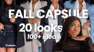 Fall Capsule: 20 On-Body Looks + 100+ Mix & Match Ideas (15 Pieces)