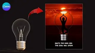 Photo Manipulation Tutorial In Canva -  create amazing photo manipulation effect in Canva