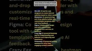 Make Your Web Designing Side Hustle Easier with AI Tools