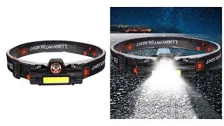 Налобный светодиодный фонарик Double Light Source Headlight KX-2054 COB+XPE LED