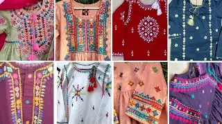 Latest Sindhi Hand Embroidery Dress Designs For Baby Girl | Kutch Work Dress Design For Little Girls