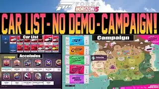 Forza Horizon 5 - FULL Car List! - NO Demo! + Campaign Accolades Explained!