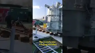 The transformer is being installed #transformer#electric power equipment#electric power industry