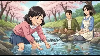 Family Trip to the Cherry Blossoms &mdash; A Peaceful Spring Day with Family | Ghibli-Style Cozy Life
