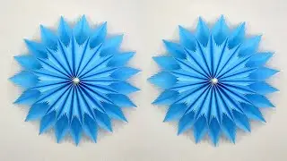 3D Paper Snowflakes for Christmas Wall Hanging | DIY Handmade Holiday Decoration USA