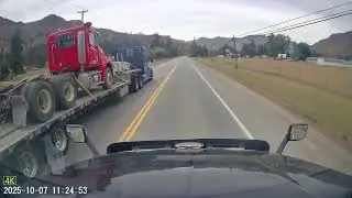 60 km zone Double solid yellow line Trucker took over 