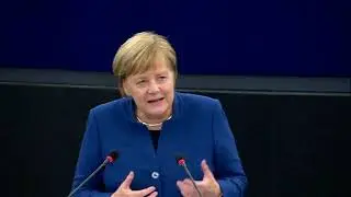 EU PARLIAMENT - Future of Europe debate with Angela Merkel