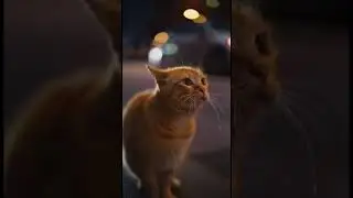 Lost Cat in the Big City Finally Finds His Way Home 🐾💔 #cats #sad #shorts