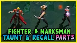 Marvel Super War All Heroes - Taunt and Recall Fighter and Marksman Part 3