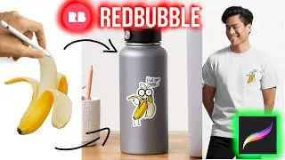 how to EASILY CREATE ART on REDBUBBLE - ipad pro procreate-