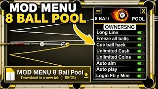 8 BALL POOL MOD MENU APK + LONG LINE + AUTO AIM + ANTIBAN | DOWNLOAD CHEAT 2026 UPDATE