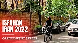 ISFAHAN IRAN 2022 - Riding In Ordibehesht Street Here In Isfahan Iran 2022
