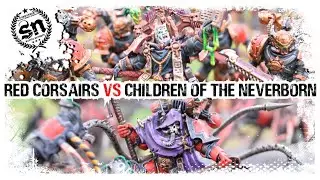 *NEW CODEX* Red Corsairs vs Black Legion - Warhammer 40,000 (Battle Report)
