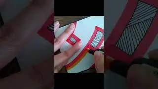 satisfying ASMR Process Of Card Making #satisfying #cardart #art #oddlysatisfying #simplecards