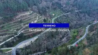 Terreno com margem Rio Cabrum - Oliveira do Douro, Cinf&atilde;es