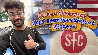 USA Immigration Experience at the Airport for Telugu Students | USA Telugu vlog 🇮🇳