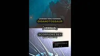 GIGANOTOSSAUR VS SCORPIONS REX#jurassicworld#campcretaceous#dinosaur
