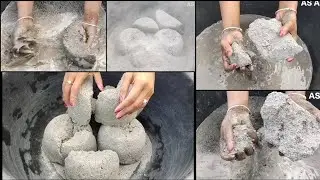 |ASMR|  Super Soft dusty gritty sand cement dry+water 💦crumbling |sleepaid| |satisfying video|