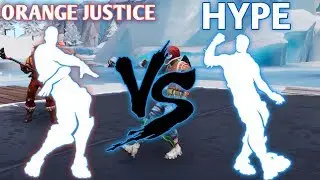FORTNITE HYPE EMOTE VS ORANGE JUSTICE EMOTE!!!