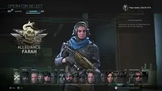 Call of Duty Modern Warfare 2019 Multiplayer Operator Farah Profile