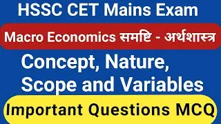 hssc cet mains group 6 macro economics
