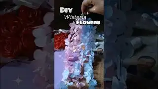 DIY Wisteria flowers✨️💜🦋tutorial #easypapercraft #shorts #viral #pinterest inspired
