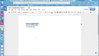 Google Docs Capitalization