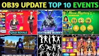 OB39 UPDATE TOP 10 EVENTS 😘 | OB39 UPDATE FREE FIRE | FREE FIRE OB39 UPDATE | FREE FIRE NEW UPDATE