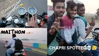 Triple riding Without Helmets -- A Life Nearly Lost😣 | GT 650 | A Close Call😱