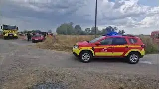 Incendie &agrave; Cronat : 40 pompiers mobilis&eacute;s dans les champs