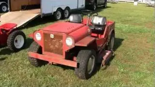 RARE MINI JEEP ROOF PALOMINO LAWN TRACTOR
