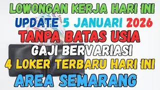 LOKER UPDATE 5 JANUARI 2026 ‼️ Lowongan Kerja Hari Ini Terbaru, Banyak yang Langsung Diterima!