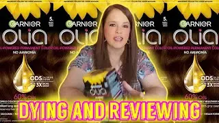 Dying My Hair With Garnier Olia 5.3 Medium Golden Brown Hair Color Review