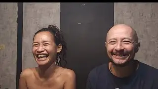 Out takes 😂 try not to laugh 😂 #english #filipino #couple #funny 