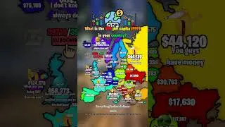 What is the GDP per capita(PPP) in your country? 💰💸 #shorts #map #europe #geography