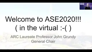 ASE 2020: Opening presentation video
