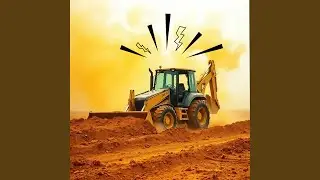 Backhoe Digging a Trench