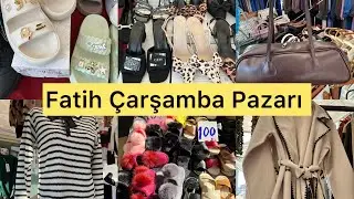 FATİH ÇARŞAMBA PAZARI 🛍️🛒Muhteşem Pazar Turu 🤩Keyifli Seyirler 🌺