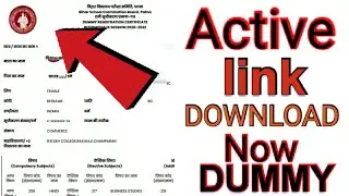 DUMMY REGISTRATION DOWNLOAD BSEB CLASS 12 20-22 | ACTIVE LINK | NO RECORD FOUND PROBLEM SOLVED