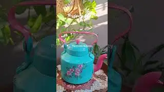 Handpainted tea kettle #art #shorts #artshorts
