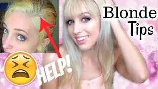 FIXING MY RUINED HAIR | DIY BLEACH BLONDE