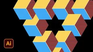 How to Create Impossible Triangle Made of Cubes in Illustrator - Tutorial