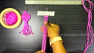 Macrame Heart Keychain Tutorial | Handmade gift IDeas | Macrame keychain heart shape | DIY