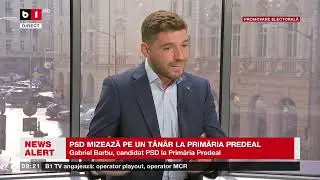 G. BARBU, PSD, CANDIDAT LA PRIMĂRIA PREDEAL DESPRE PLANURILE PENTRU ORAȘ_Știri B1TV_21 mai 2024